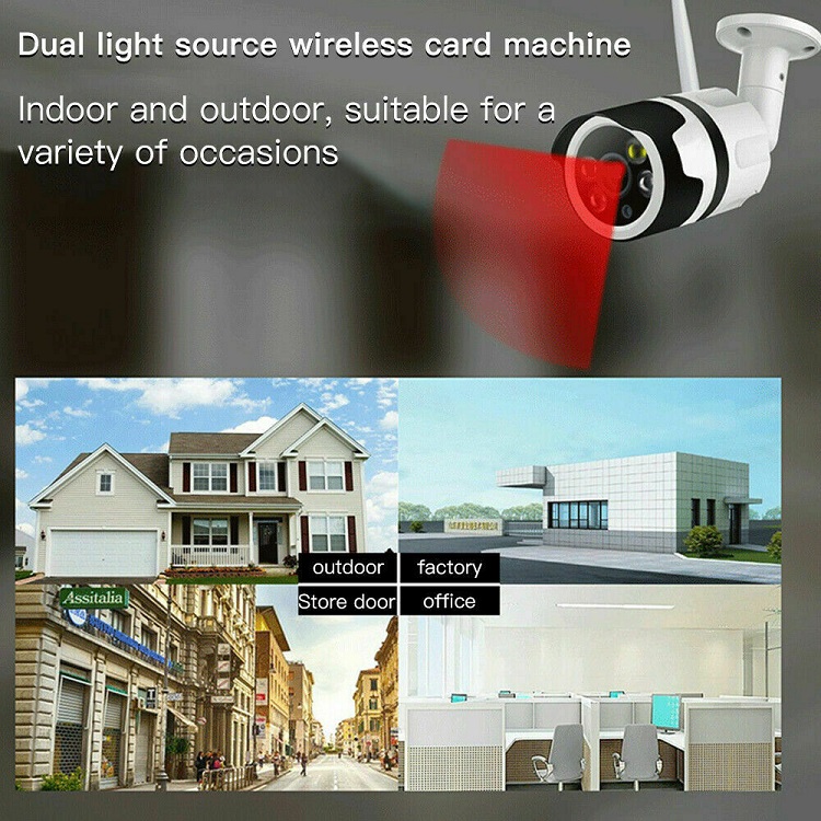 4MP outdoor dual light source wifi smart HD waterproof IP66 camera